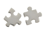 Puzzle Piece Earrings by Argent Whimsy