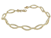 Ladies Open Link Gold Bracelet