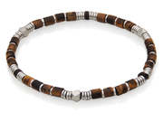 Mens Tiger Eye Bracelet by Steelx