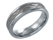 Mens Hammered Ring