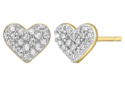 Heart Earring by M,by Monte Luna