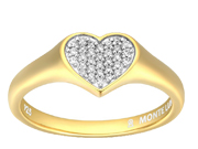 Heart Ring by M,by Monte Luna