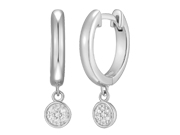 Hoop/Drop Earring by M,by Monte Luna