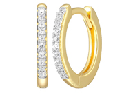 Hoop Earring by M,by Monte Luna