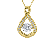 Lab Grown Dancing Diamond Pendant 