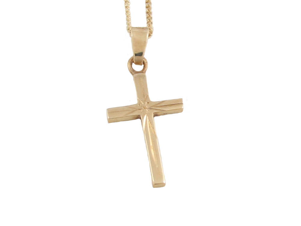 Yellow Gold Cross Pendant  