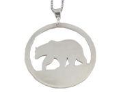 Bear Pendant by Argent Whimsy