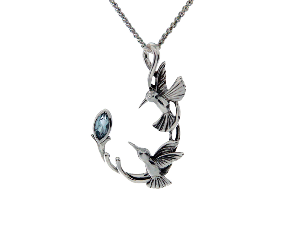Hummingbird Pendant by Keith Jack
