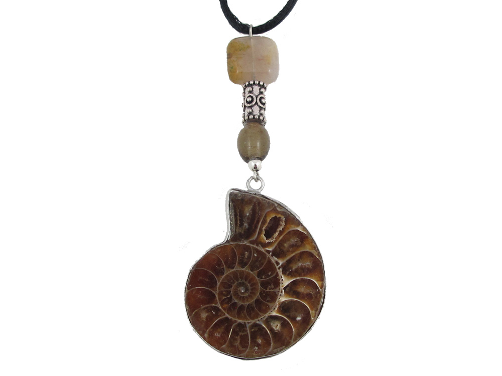 Ammonite Medicine Stone Neckpiece by  A.T. Storrs