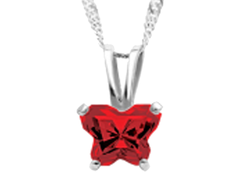 Kids January Birthstone Pendant by B Fly