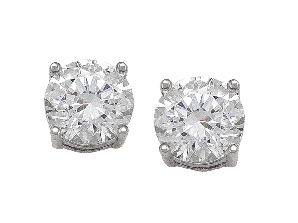 3mm Cubic Zirconia Earrings