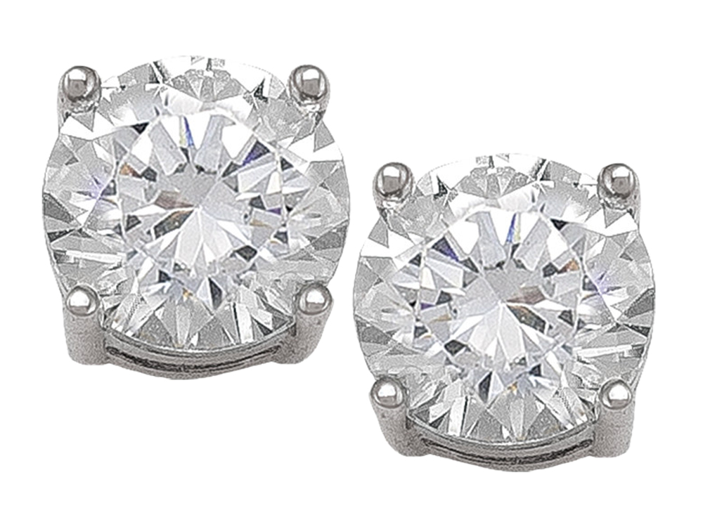 7mm Cubic Zirconia Earrings