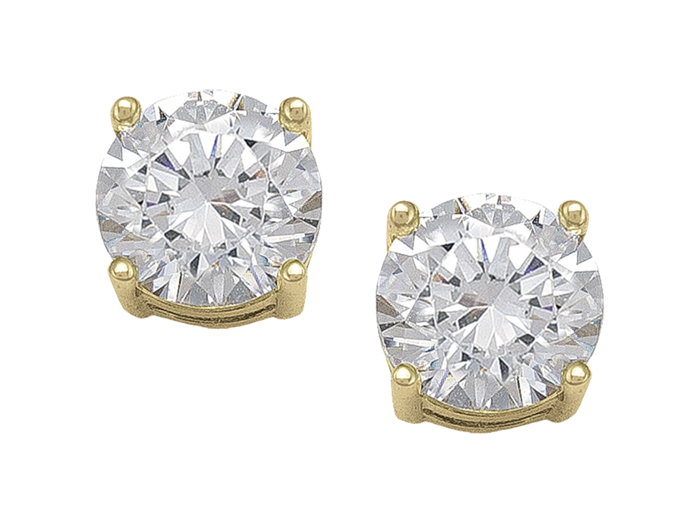 4mm Cubic Zirconia Earrings