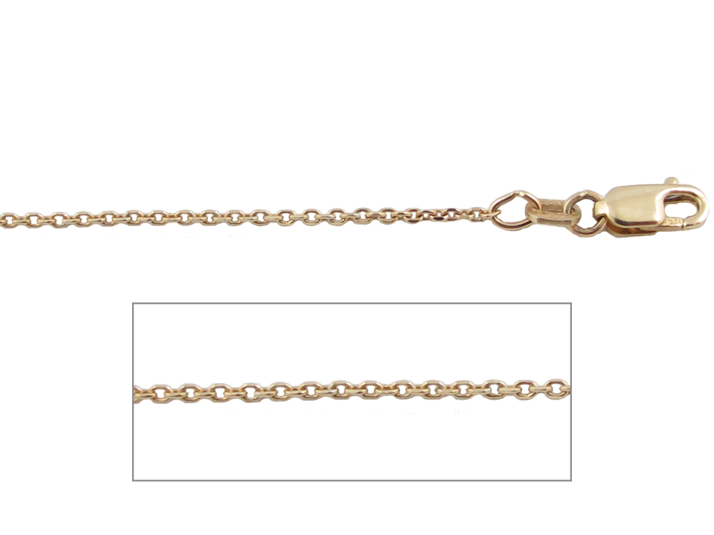 18" Cable Yellow Gold Chain