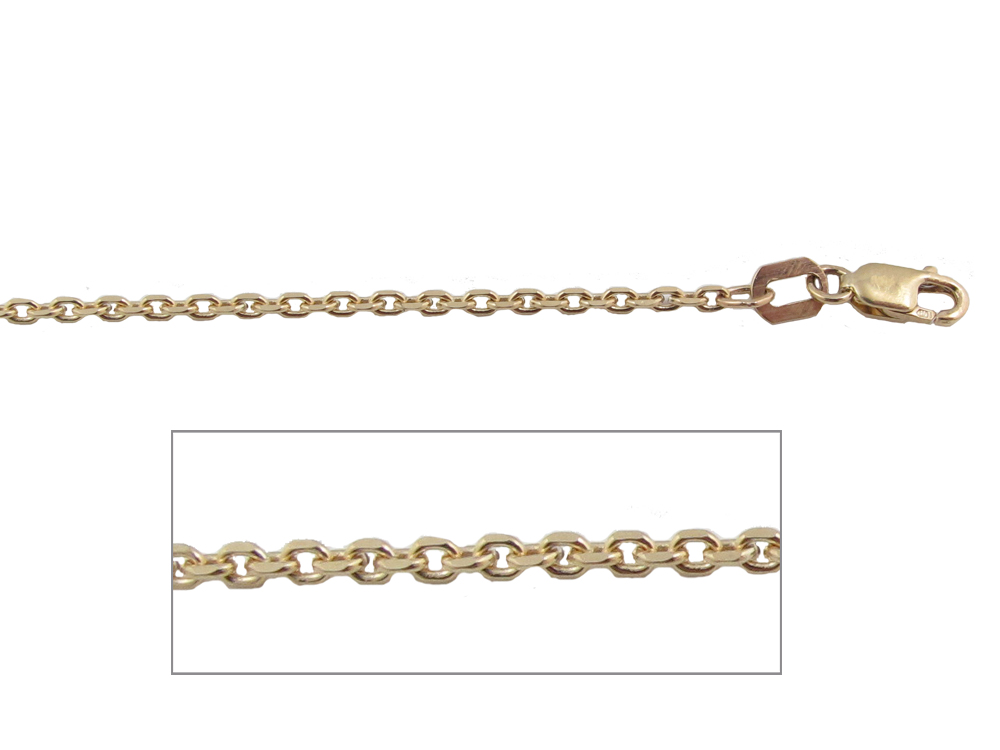 18" Cable Yellow Gold Chain