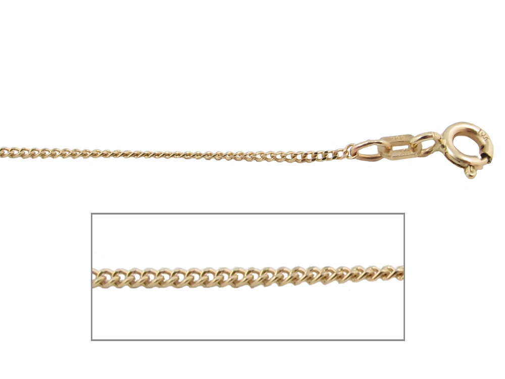 18" Curb Yellow Gold Chain