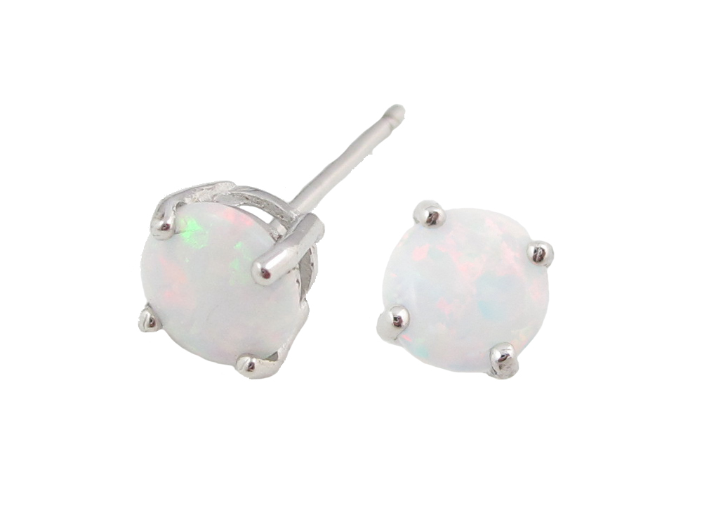 Created Opal Earrings