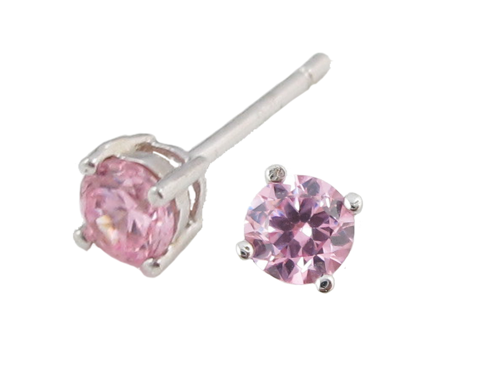 Pink Cubic Zirconia Earrings