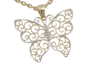 2-Tone Butterfly Pendant