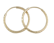 19mm 10k Diamond-Cut Keepers