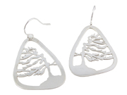 Windswept Tree Earrings by Argent Whimsy
