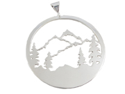 Mountain Landscape Pendant by Argent Whimsy