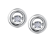 Pulse Circle Diamond Earrings