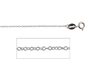 14" Cable Sterling Silver Chain