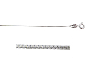 18" Box Sterling Silver Chain