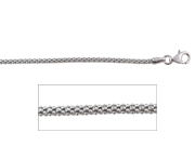 18" Popcorn Sterling Silver Chain