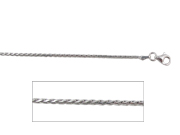 24" Spiga Sterling Silver Chain