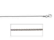 30" Spiga Sterling Silver Chain