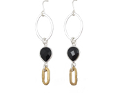 Black Onyx  Earrings by Elizabeth Burry