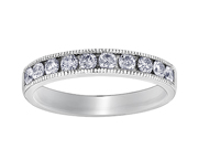 Ladies Classic Pave-Set Diamond Wedding Band