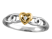 Diamond Heart Promise Ring