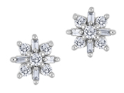 Diamond Cluster Earrings