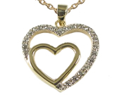 Double Heart Charm