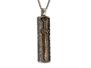 Mens  Norse Forge Large Framed Viking Sword Pendant by Keith Jack