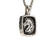 Mens Wild Souls Horse Pendant by Keith Jack