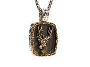 Mens Wild Souls Stag Pendant by Keith Jack