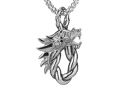 Norse Forge Dragon Head Pendant by Keith Jack
