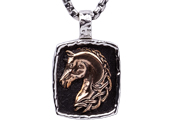 Mens Wild Souls Horse Pendant by Keith Jack
