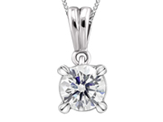 Diamond Solitaire Pendant 