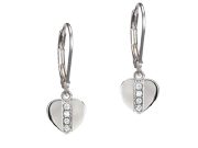 "Scintillation" Heart Earrings by Elle