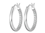 Cubic Zirconia Hoop Earrings by Reign