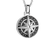 Mens Compass Pendant