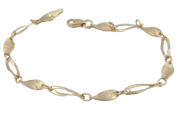 Ladies Alternating Link Bracelet