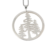 Pine Trees Pendant by Argent Whimsy