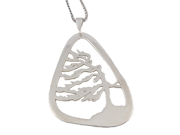 Windswept Tree Pendant by Argent Whimsy