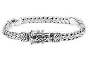 Square Dragon Weave Bracelet by Keith Jack